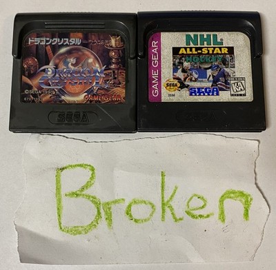 Sega Game Gear Japanese Lot of 2 - Broken Non-Functioning - ELcx253