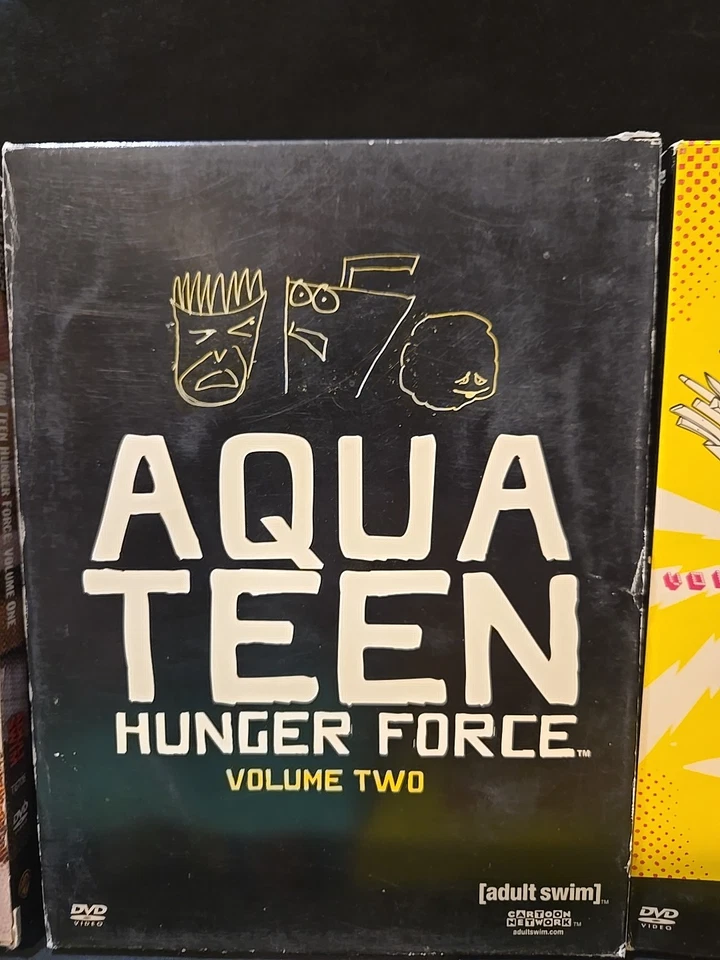 AQUATEEN HUNGER FORCE CARTOON NETWORK - SEASONS 1-5 MOVIE DVD SET DISCS PERFECT - Image 4 of 4