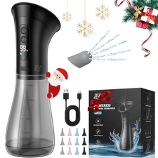 Electric Irrigation Ear Cleaner - 2000mAh Fast Charge IPX7 Ear Wax Removal Kit