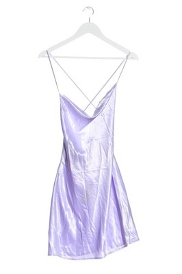 H&M DIVIDED Trägerkleid Damen Kleid Gr. DE 36 lila Casual-Look