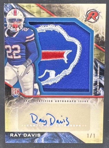 2024 TOPPS RESURGENCE ROOKIE PATCH AUTO SUPERFRACTOR #RPA-RD RAY DAVIS 1/1 RC