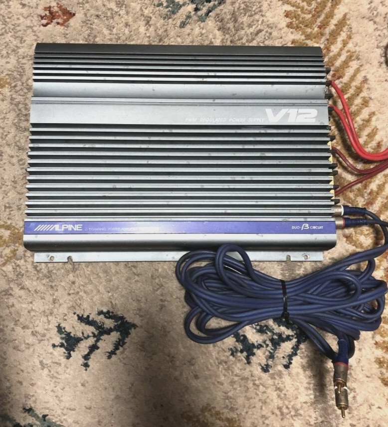 Buy Vintage Alpine V12 Mrv-1000 2/1 Channel Power Amplifier Amp