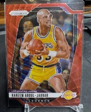 Kareem Abdul-Jabbar 2024-25 Panini Prizm Legends Red Wave #279 Lakers SP