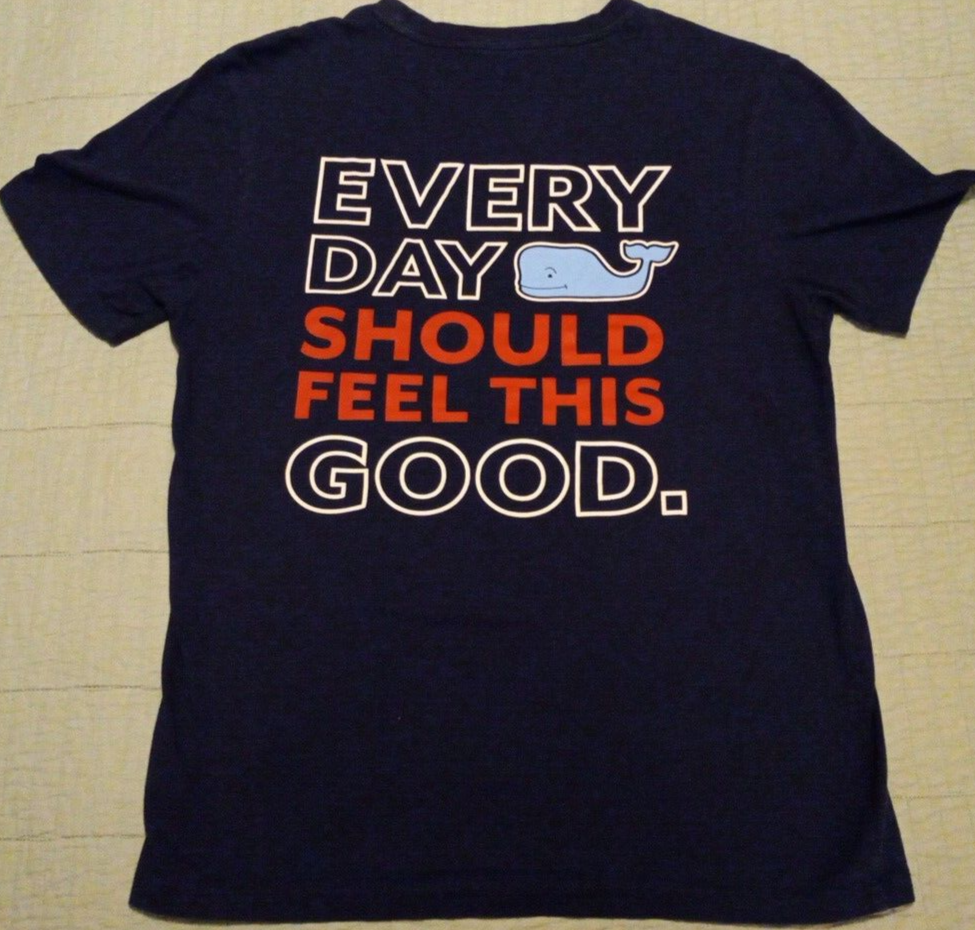Men's Small Vineyard Vines Blue Everyday Should Feel This Good Graphic