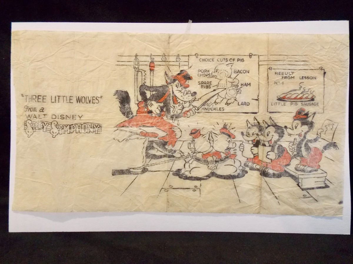 英78RPM/SP Walt Disneys Silly Symphony Three Little Pigs/Three Little Wolves BD387 His Masters Voice /00500 Walt Disney's Silly Symphony – Three Little Wolves / Three