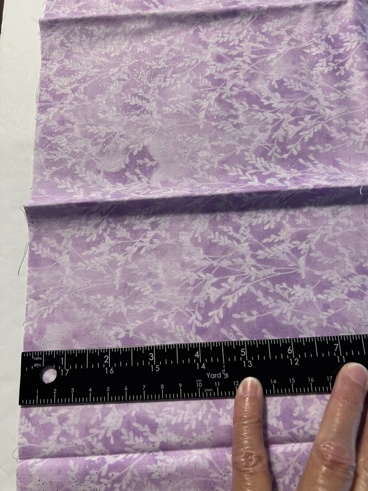 cotton quilt craft fabric Purple Silver Hoffman California Inter. 1/2 Yard X 42” - Image 3 of 3