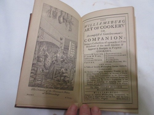 1939 THE WILLIAMSBURG ART OF COOKERY COMPANION HELEN BULLOCK 2ND ED, Hard Cover - Picture 6 of 18
