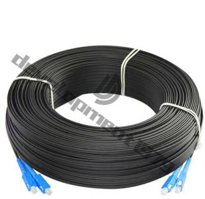 100M Outdoor SC SM Duplex FTTH Drop Patch Cord SC G657 Fiber Optic Cable Jumper