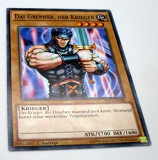 Yu-Gi-Oh Karte - Dai Grepher, Der Krieger - Yugioh Neu