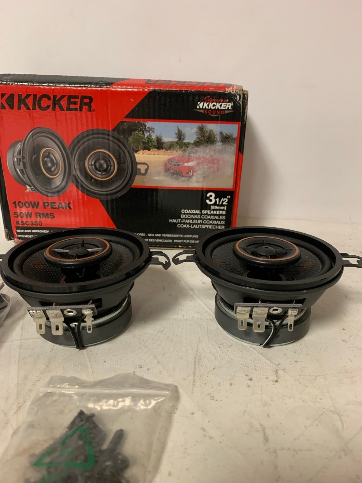 Kicker 47KSC3504 3-12 2-way Speakers - PAIR