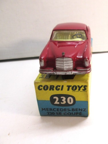 Corgi Toys 230 Mercedes-Benz 220SE Coupe, (2) Original,