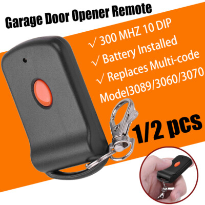 Garage Door Remote Opener for Linear MultiCode 308911 MCS308911 10Dip Switch