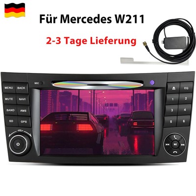 7''Autoradio HD GPS Navi BT CD DVD DAB+ SWC Für Benz CLS E-Klasse W211 W209 W219