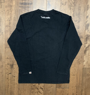 Vtg A Bathing Ape Baby Milo x Kaws Long Sleeve T-Shirt Size Vtg A Bathing Ape Baby Milo x Kaws Long Sleeve T-Shirt Size