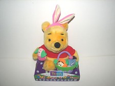 Vtg Disney Fisher Price Easter Bunny Winne the Pooh Plush Stuffed Doll MIB 1999