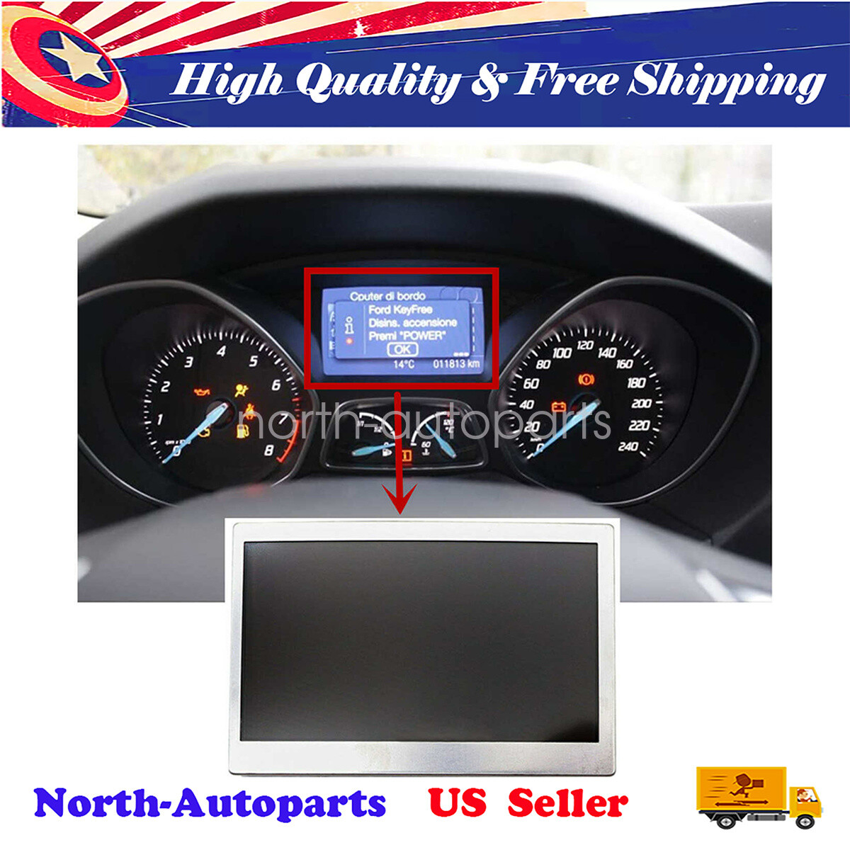 ford focus lcd screen free sample