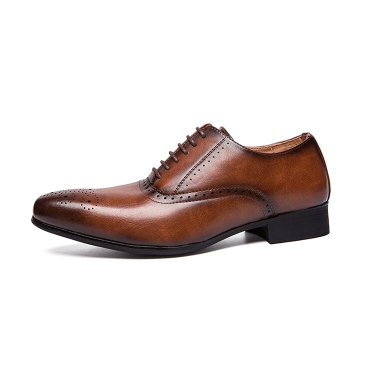 SAOLA Scarpe in pelle uomo scarpe eleganti Oxford scarpe uomo stringate uomo formali