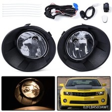 Fit For 2010-2013 Chevy Camaro Fog Lights Lamps W Wiringswitch Bezel Kit