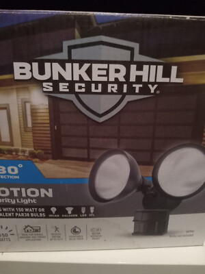 Bunker Hill Security  Motion Dector Outdoor Lighting Adjustable Metal