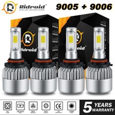 9006 9005 Hi Low Beam Cob Led Headlight For Honda Accord 90-2012 Civic 2004-2015