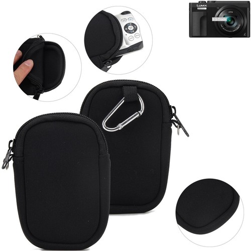 Étui Rigide Pour Appareil Photo Compact - Compatible Lumix TZ99E-K, Canon G7X, Sony ZV-1 - Bleu