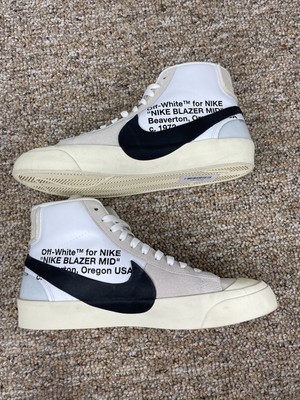 Nike Off White Blazer Mid The Ten Size 10.5 AA3832-100 No Box Or 
