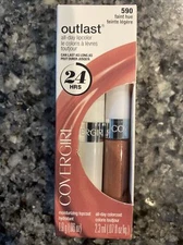 Covergirl Outlast All-Day Lipcolor & Topcoat Lipstick # 590 Faint Hue