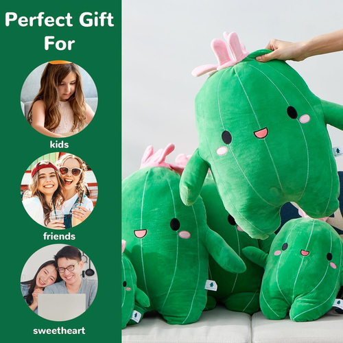 Cuddly Big Soft Toys Plant Cactus Doll, Plush Stuffed Animal Cactus Pillow and B - Picture 4 of 8