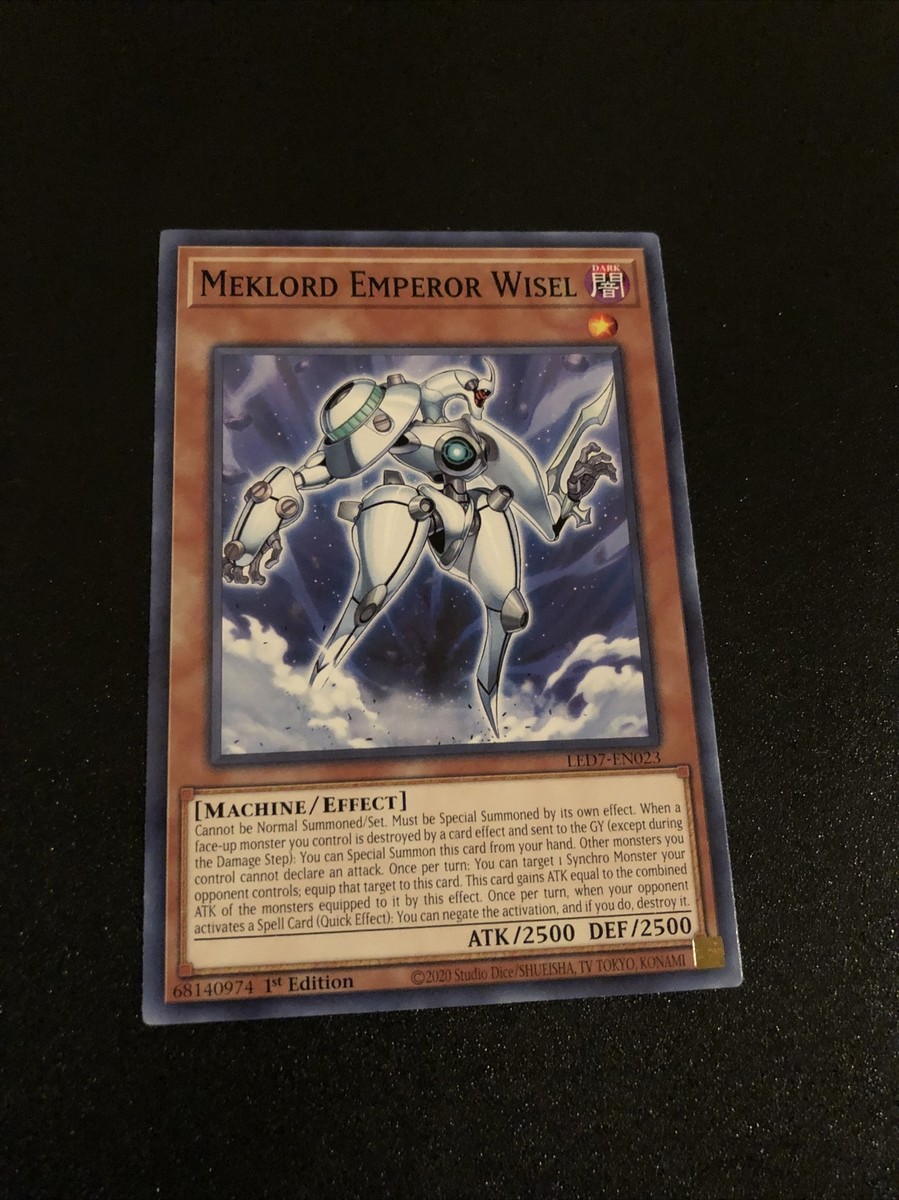 Yugioh! Meklord Emperor Wisel - LED7-EN023 - Common - 1st Edition Near Mint, Eng | eBay Yugioh! Meklord Emperor Wisel - LED7-EN023 - Common - 1st Edition Near Mint, Eng | eBay