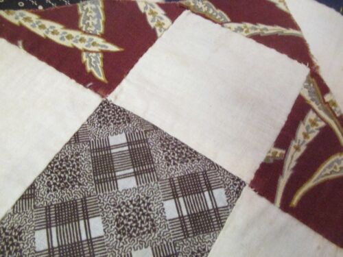 Antik 1880er 19 Quilt Blöcke Großmutters Stolz Double Pinks Indigos Madders - Bild 10 von 12