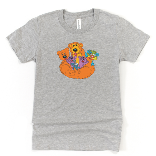 Bear In The Big Blue House Pip Pop Tutter Treelo Ojo 90s Retro Youth T-Shirt