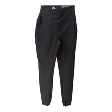 RBX Women’s Size XS Black Ribbed Jogger Leggings Pockets Sports Athletic New