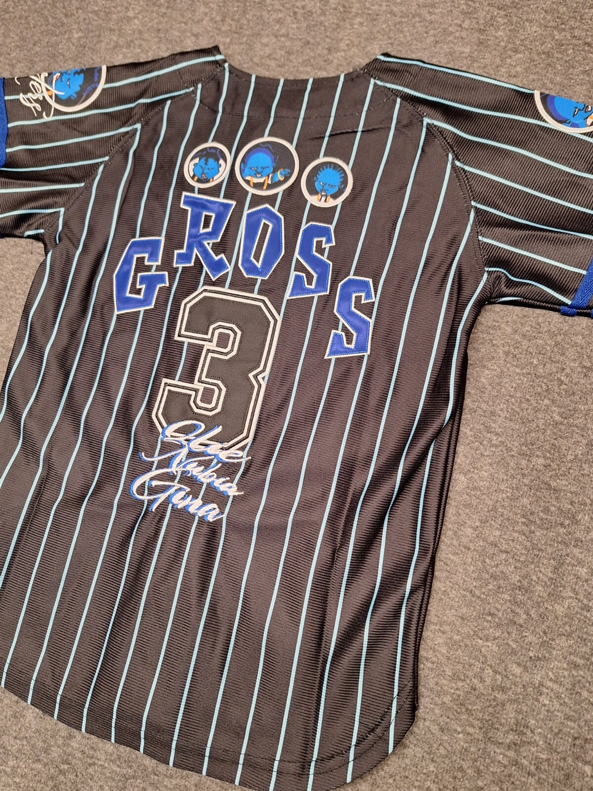 The Gross Sisters Pinstripe Baseball Jersey Size Youth Small NWT