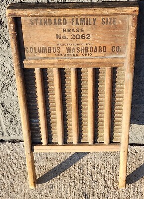 Maid Rite Wash Board No 2062 Columbus Washboard Vintage | eBay