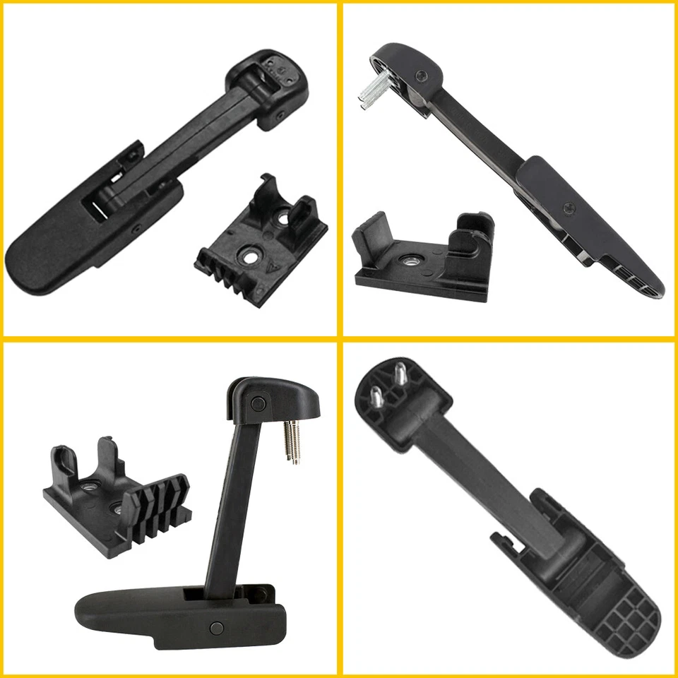 Cierre de capó delantero izquierdo o derecho negro para Chevrolet C4500 Kodiak 2003-2009 Foto 4 de 4