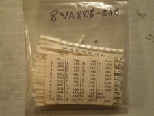 Partial Pack with 320 remaining: Siemens Labels Part No. 8WA8818-0AB