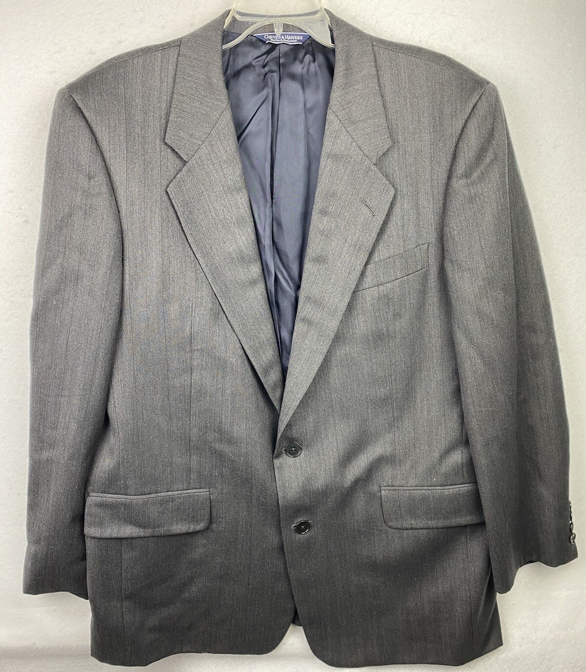 Giacca blazer cappotto sportivo Gieves Hawkes 43 bottone reg pied de poule Savile fila