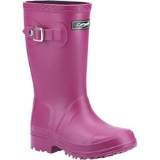Image of Cotswold Buckingham Dark Pink Girls PVC Childrens Wellingtons