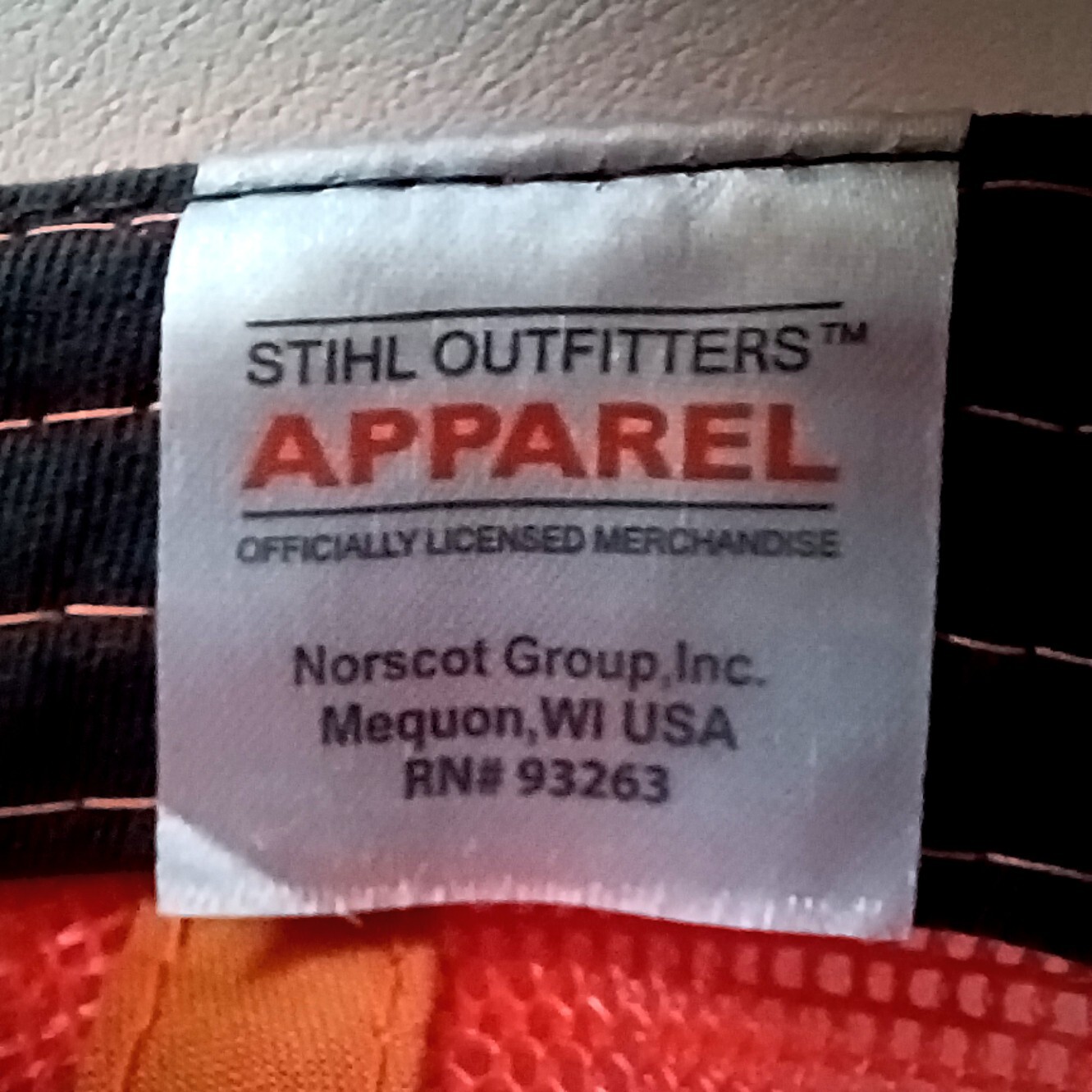 STIHL Chainsaws Hat Cap Snapback Back Mesh Orange… - image 4