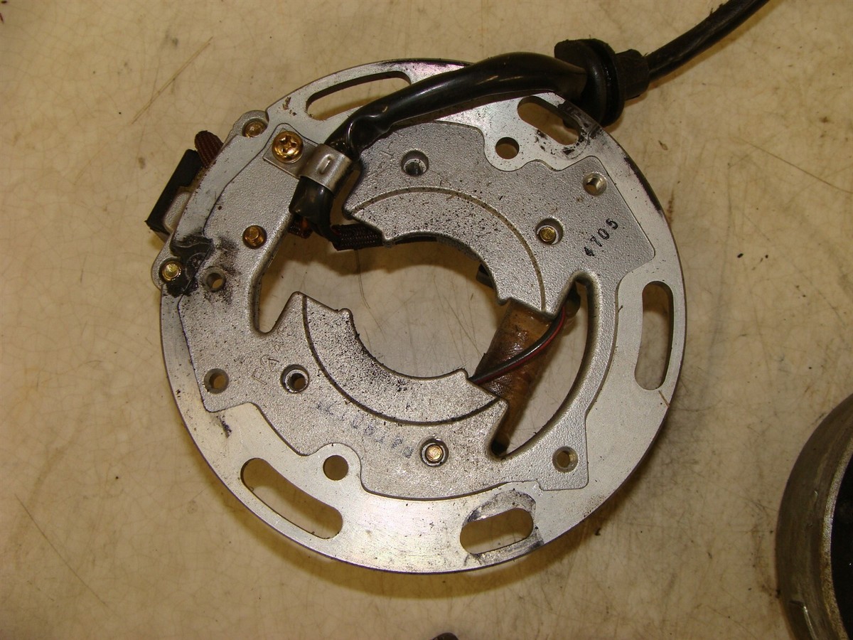 1986 KAWASAKI KX80 stator magneto flywheel F4T801 F4T80171