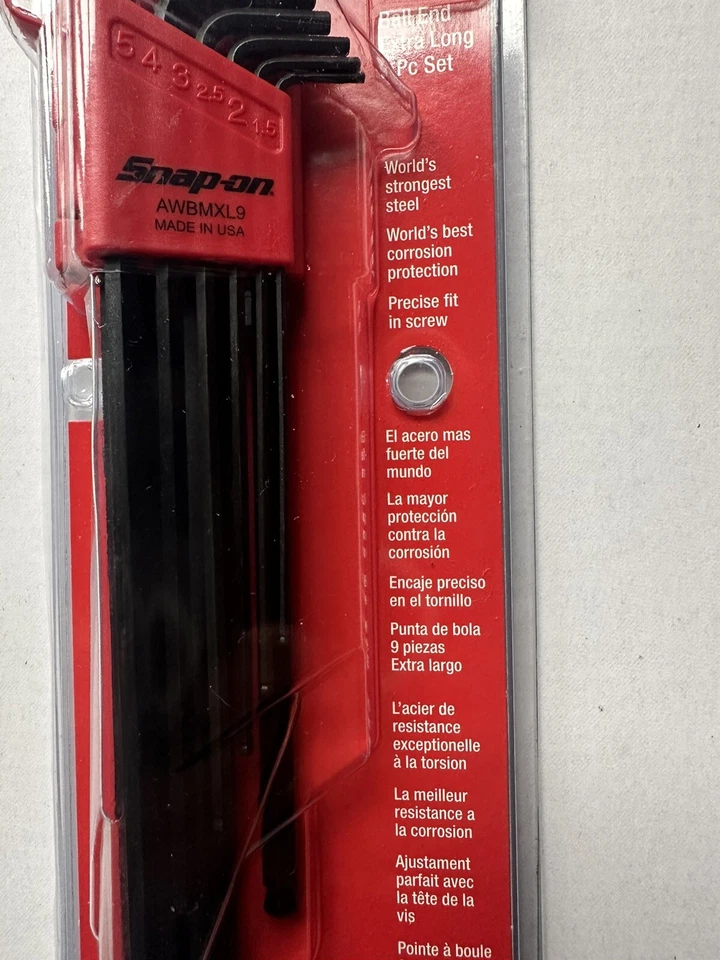 Snap-on Extra Long Metric Hex Wrench Set - Image 2 of 3