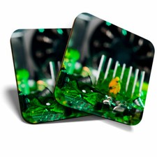 2 x Coasters - Technician Motherboard IT Home Gift #3594