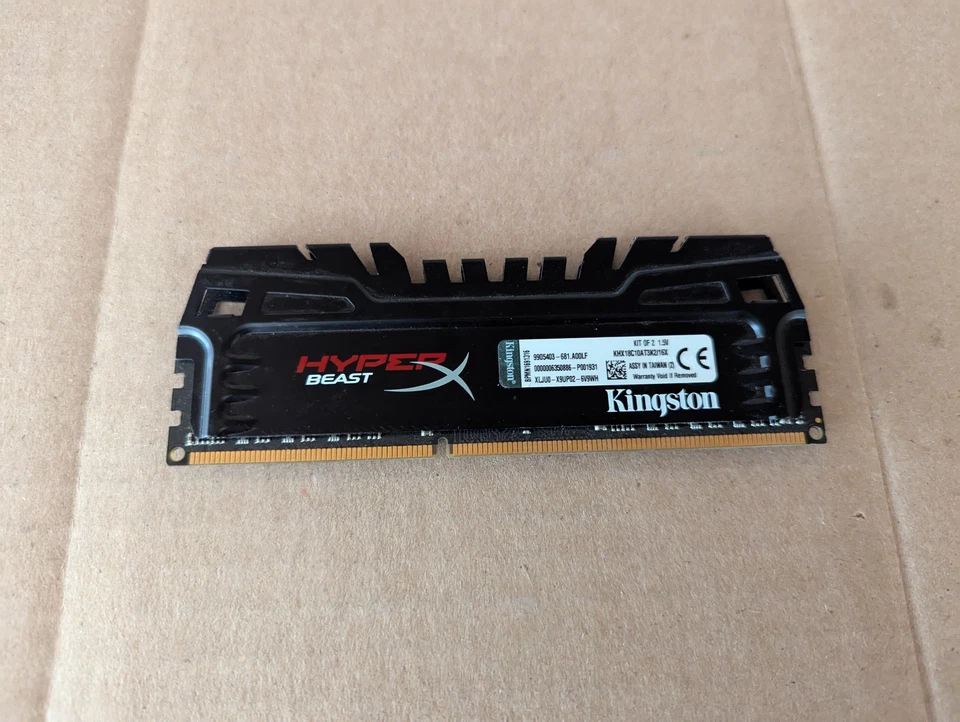 KINGSTON 8GB (KHX18C10AT3K2/16X) DIMM 1866 MHZ PC3-15000 DDR3 MEMORY RAM B6-5(26 - Image 2 of 4