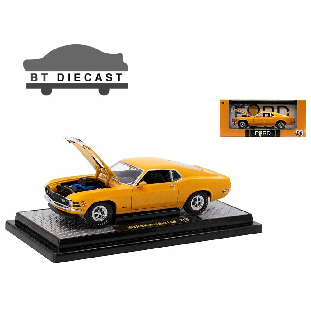 M2 MACHINE 1970 FORD MUSTANG MACH 1 428 1/24 GRABBER ORANGE 40300