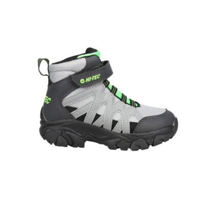 Hi-Tec Ravus Blast Mid Hiking  Youth Boys Black, Green, Grey Casual Boots CH8009