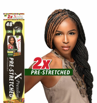 Sensationnel African Collection 2X X-PRESSION PRE-STRETCHED BRAID 48''
