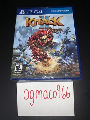SEALED Knack II (Sony PlayStation 4, 2017)