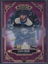 LIAM FOUDY - 2020 Upper Deck Stature Rookie Auto #155, /45