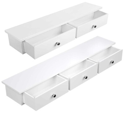 2/3 Schubladen Wandmontage Schweberegal Vitrine Aufbewahrungsregal Schrank Sideboard