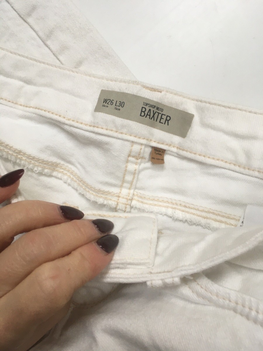 TOPSHOP JEANS SKINNY BAXTER Low Rise 26 W 30 L Womens Stretchy Casual